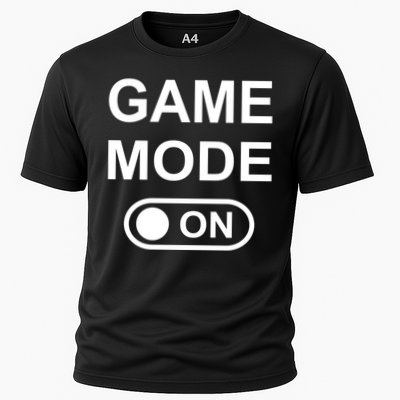 Game Mode On Funny Gaming Cool Gamer Simple Gift Performance Shirt