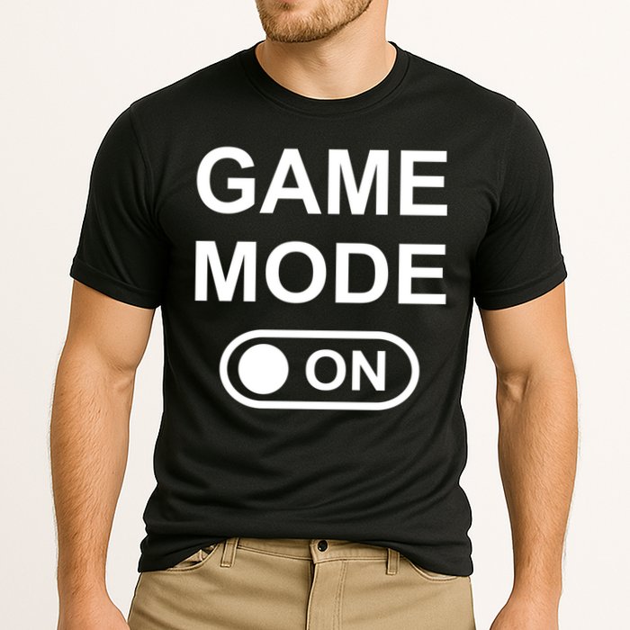 Game Mode On Funny Gaming Cool Gamer Simple Gift Cooling Performance Crew T-Shirt