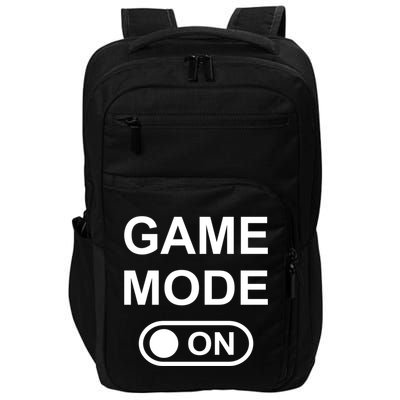 Game Mode On Funny Gaming Cool Gamer Simple Gift Impact Tech Backpack