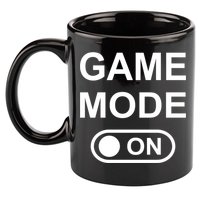 Game Mode On Funny Gaming Cool Gamer Simple Gift 11oz C Handle Ceramic Mug