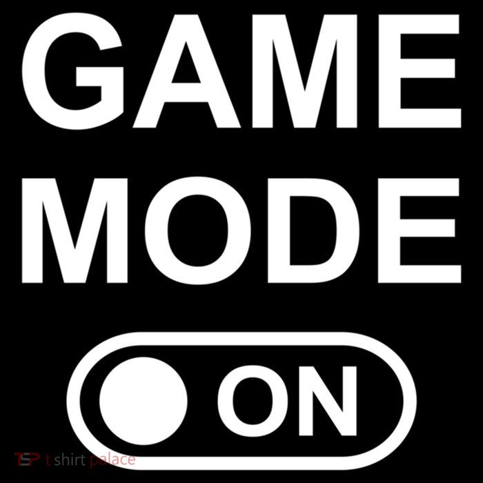 Game Mode On Funny Gaming Cool Gamer Simple Gift Drawstring Bag