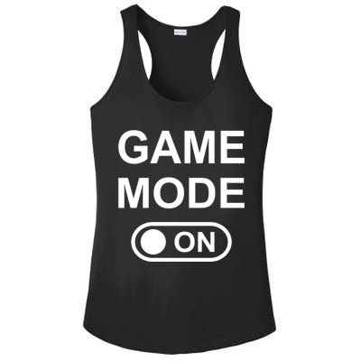 Game Mode On Funny Gaming Cool Gamer Simple Gift Ladies PosiCharge Competitor Racerback Tank