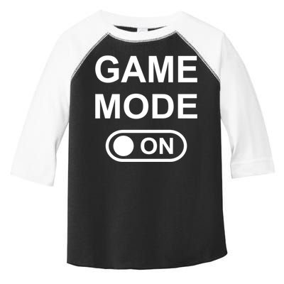 Game Mode On Funny Gaming Cool Gamer Simple Gift Toddler Fine Jersey T-Shirt