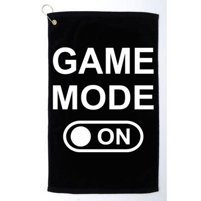 Game Mode On Funny Gaming Cool Gamer Simple Gift Golf Towel