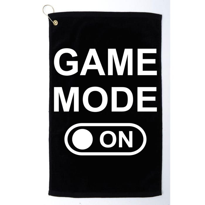 Game Mode On Funny Gaming Cool Gamer Simple Gift Golf Towel