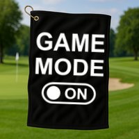 Game Mode On Funny Gaming Cool Gamer Simple Gift Golf Towel