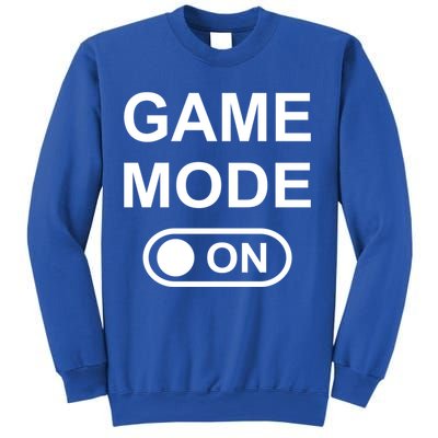 Game Mode On Funny Gaming Cool Gamer Simple Gift Sweatshirt