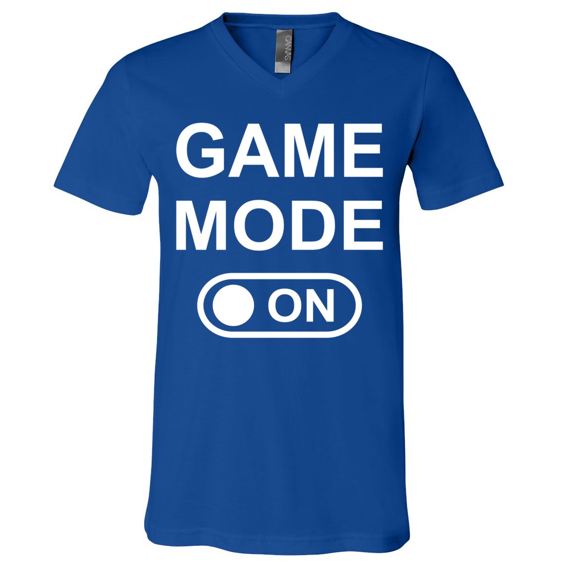 Game Mode On Funny Gaming Cool Gamer Simple Gift V-Neck T-Shirt