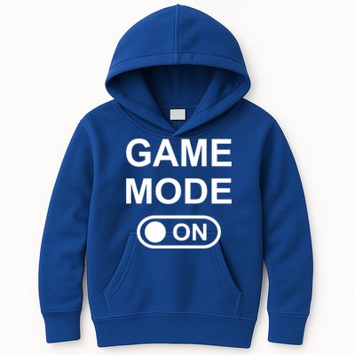 Game Mode On Funny Gaming Cool Gamer Simple Gift Kids Hoodie