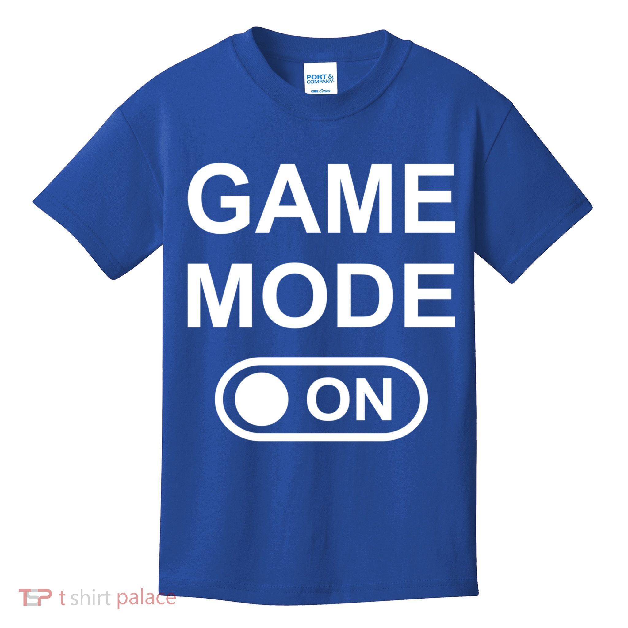 Game Mode On Funny Gaming Cool Gamer Simple Gift Kids T-Shirt