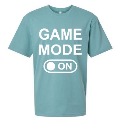 Game Mode On Funny Gaming Cool Gamer Simple Gift Sueded Cloud Jersey T-Shirt