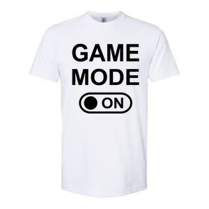 Game Mode On Funny Gaming Cool Gamer Simple Gift Softstyle CVC T-Shirt