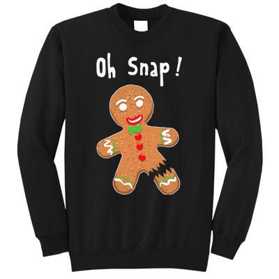 Gingerbread Man Oh Snap Christmas Cookie Costume Baking Team Sweatshirt