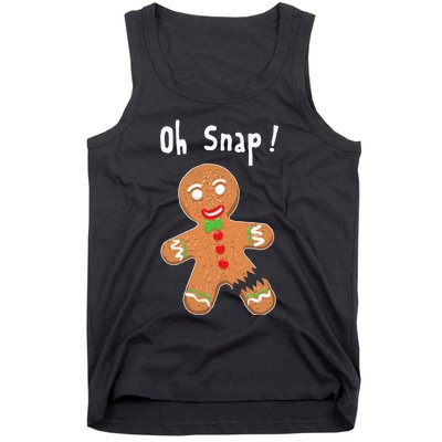 Gingerbread Man Oh Snap Christmas Cookie Costume Baking Team Tank Top