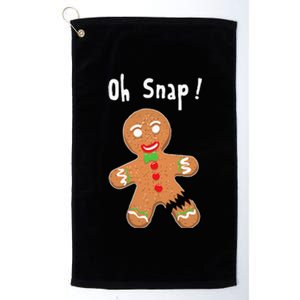 Gingerbread Man Oh Snap Christmas Cookie Costume Baking Team Platinum Collection Golf Towel