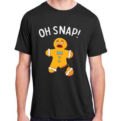 Gingerbread Man Oh Snap Christmas Funny Cookie Baking Gift Adult ChromaSoft Performance T-Shirt