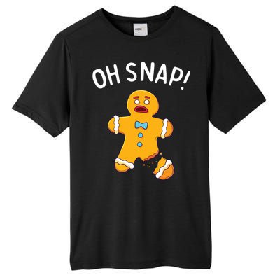 Gingerbread Man Oh Snap Christmas Funny Cookie Baking Gift Tall Fusion ChromaSoft Performance T-Shirt