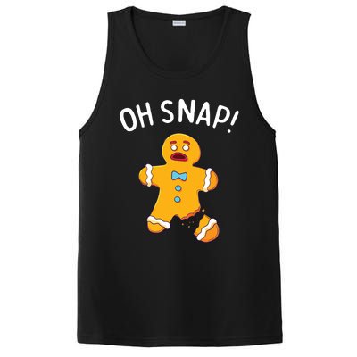 Gingerbread Man Oh Snap Christmas Funny Cookie Baking Gift PosiCharge Competitor Tank