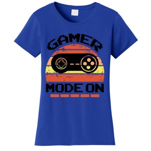 Gamer Mode On Level Up Gaming Culture Merch Video Games Cute Gift Women's T-Shirt