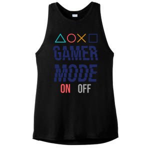 Gamer Mode On Gift Ladies PosiCharge Tri-Blend Wicking Tank