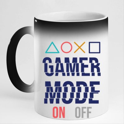 Gamer Mode On Gift 11oz Black Color Changing Mug