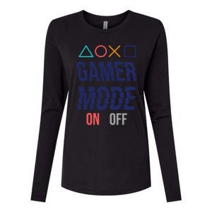 Gamer Mode On Gift Womens Cotton Relaxed Long Sleeve T-Shirt