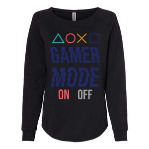 Gamer Mode On Gift Womens California Wash Sweatshirt