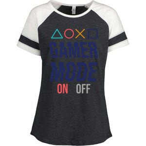 Gamer Mode On Gift Enza Ladies Jersey Colorblock Tee