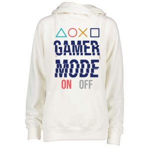 Gamer Mode On Gift Womens Funnel Neck Pullover Hood