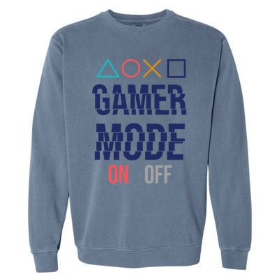 Gamer Mode On Gift Garment-Dyed Sweatshirt