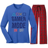 Gamer Mode On Gift Women's Long Sleeve Flannel Pajama Set 