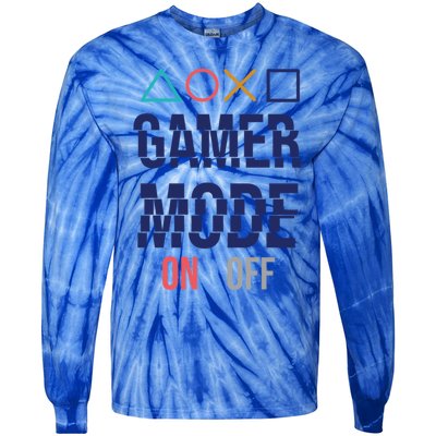 Gamer Mode On Gift Tie-Dye Long Sleeve Shirt