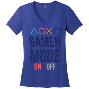 Gamer Mode On Gift Women's V-Neck T-Shirt