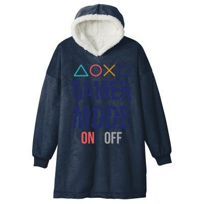 Gamer Mode On Gift Hooded Wearable Blanket