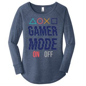 Gamer Mode On Gift Women's Perfect Tri Tunic Long Sleeve Shirt