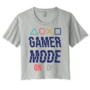 Gamer Mode On Gift Women's Crop Top Tee