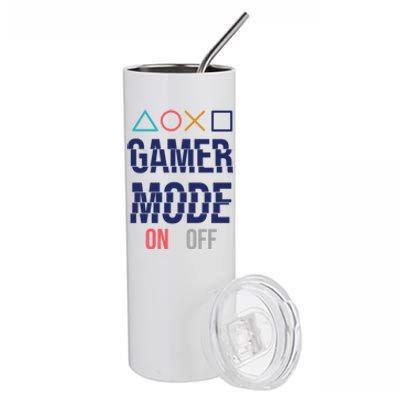 Gamer Mode On Gift Stainless Steel Tumbler