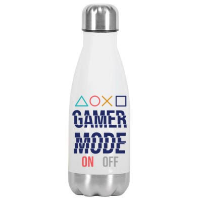 Gamer Mode On Gift Stainless Steel Insulated Water Bottle