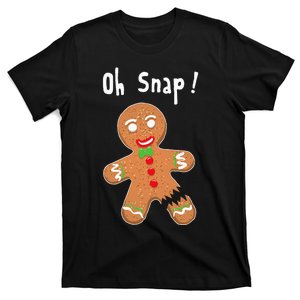 Gingerbread Man Oh Snap Christmas Cookie Costume Baking Team T-Shirt