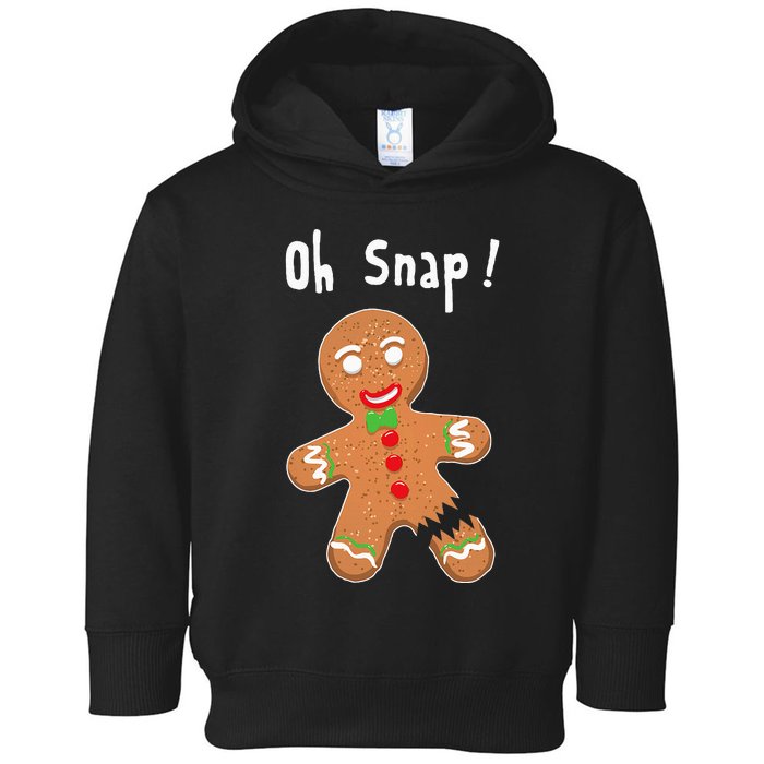 Gingerbread Man Oh Snap Christmas Cookie Costume Baking Team Toddler Hoodie