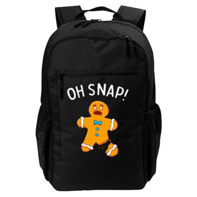 Gingerbread Man Oh Snap Christmas Funny Cookie Baking Daily Commute Backpack