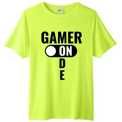 Gamer Mode On Funny Gaming Gift Great Gift Tall Fusion ChromaSoft Performance T-Shirt