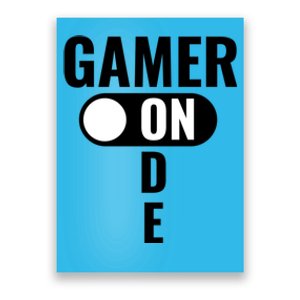 Gamer Mode On Funny Gaming Gift Great Gift Poster