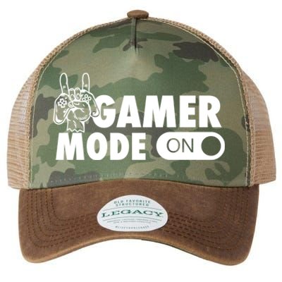 Gamer Mode On Awesome Video Game Convention Merch Gift Legacy Tie Dye Trucker Hat