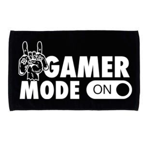 Gamer Mode On Awesome Video Game Convention Merch Gift Microfiber Hand Towel