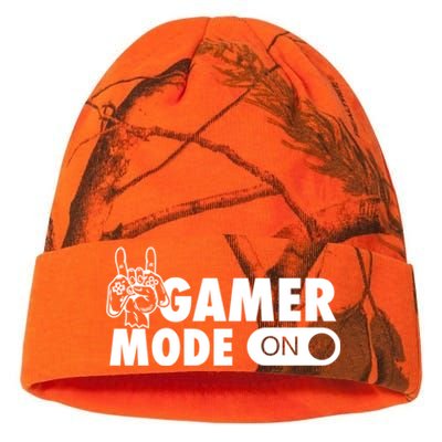 Gamer Mode On Awesome Video Game Convention Merch Gift Kati Licensed 12" Camo Beanie