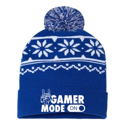 Gamer Mode On Awesome Video Game Convention Merch Gift USA-Made Snowflake Beanie