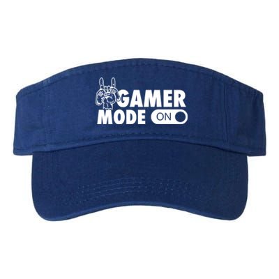 Gamer Mode On Awesome Video Game Convention Merch Gift Valucap Bio-Washed Visor