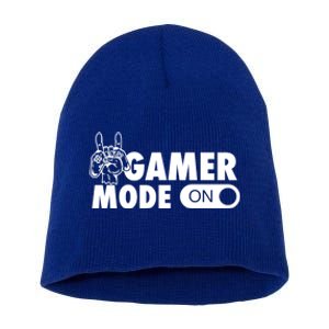 Gamer Mode On Awesome Video Game Convention Merch Gift Short Acrylic Beanie