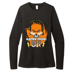 Gamer Mode On Funny Video Gamer Console Gaming Humor Funny Gift Womens CVC Long Sleeve Shirt